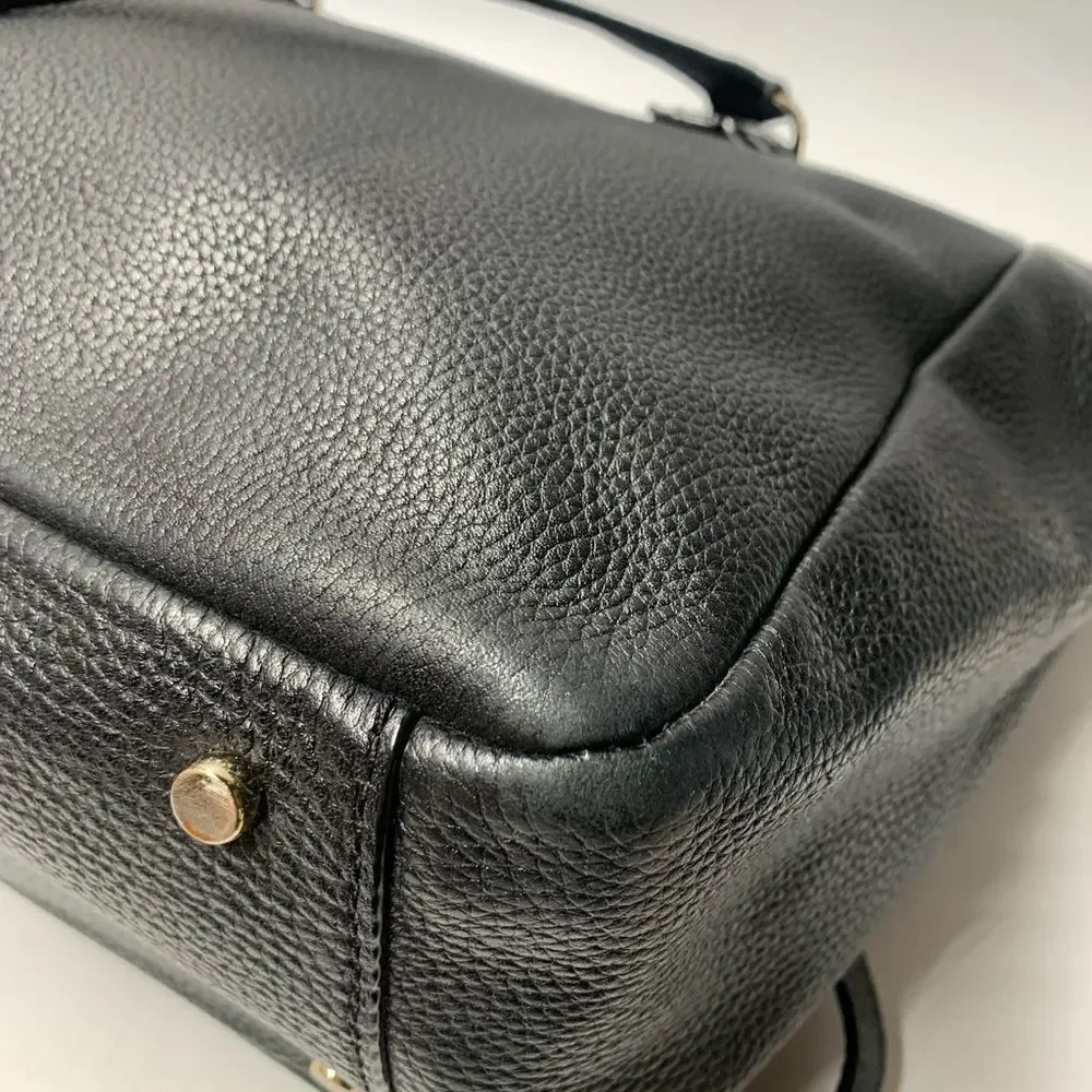 Kate Spade New York Leather Tote Bag Black Large